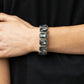 Studded Smolder - Silver - Paparazzi Bracelet Image