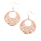 ​Vineyard Romance - Rose Gold - Paparazzi Earring Image