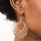 ​Vineyard Romance - Rose Gold - Paparazzi Earring Image