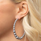 Glamour Graduate - Silver - Paparazzi Earring Image