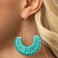 Threadbare Beauty - Blue - Paparazzi Earring Image