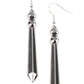 ​Sparkle Stream - Silver - Paparazzi Earring Image