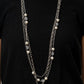 ​GLEAM Work - White - Paparazzi Necklace Image