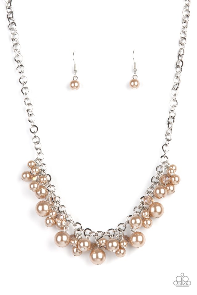 Positively PEARL-escent - Brown - Paparazzi Necklace Image