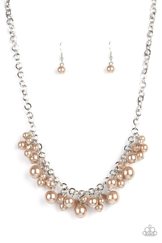 Positively PEARL-escent - Brown - Paparazzi Necklace Image