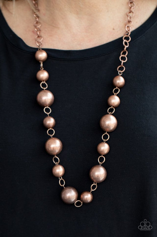 ​Commanding Composure - Copper - Paparazzi Necklace Image