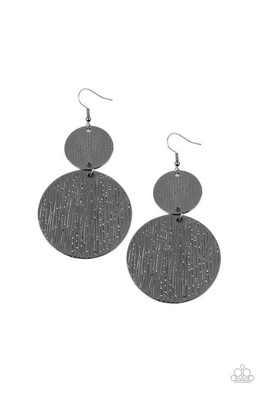 Status CYMBAL - Black - Paparazzi Earring Image