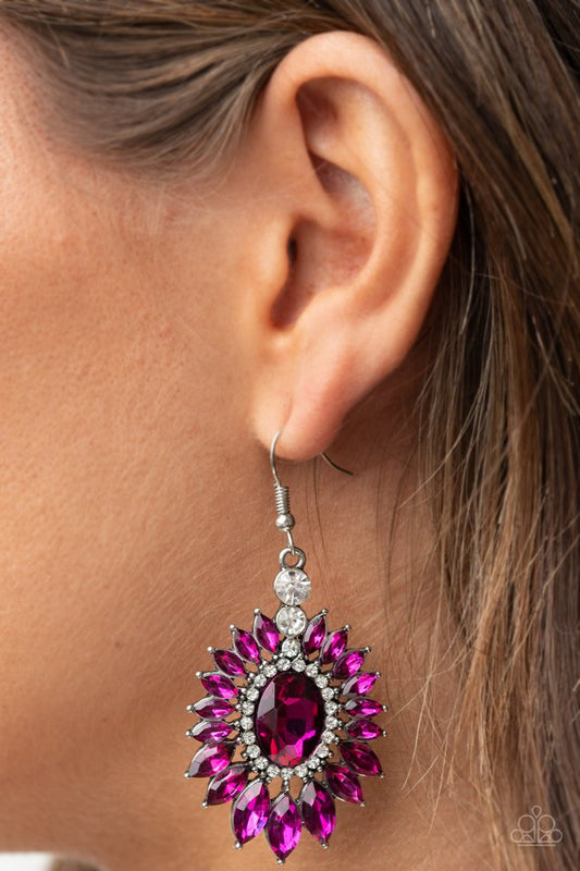 Big Time Twinkle - Pink - Paparazzi Earring Image