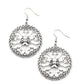 ​Floral Fortunes - Silver - Paparazzi Earring Image