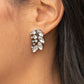 ​Flawless Fronds - White - Paparazzi Earring Image