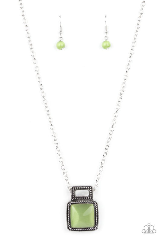 ​Ethereally Elemental - Green - Paparazzi Necklace Image