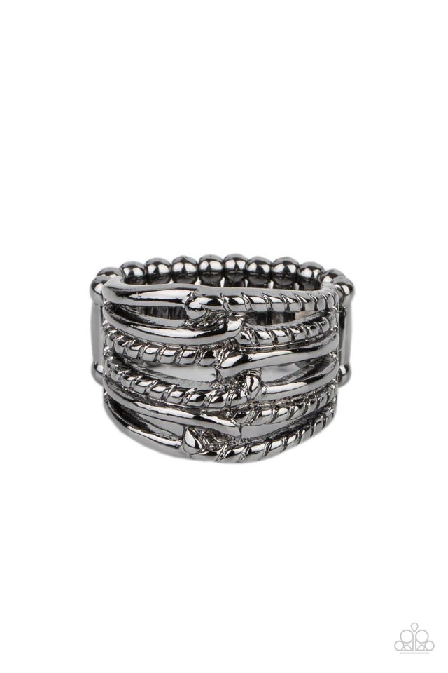 ​Crossing Signals - Black - Paparazzi Ring Image