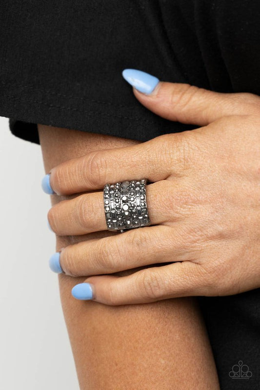 Target Locked - Black - Paparazzi Ring Image