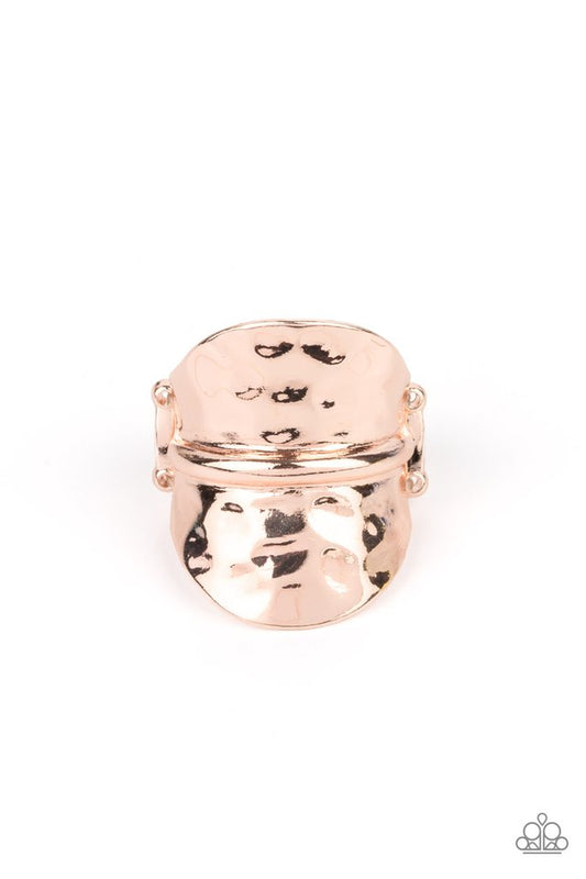 ​High Stakes Gleam - Rose Gold - Paparazzi Ring Image