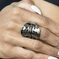 ​High Stakes Gleam - Black - Paparazzi Ring Image