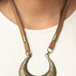 Majorly Moonstruck - Brass - Paparazzi Necklace Image