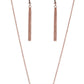 Living The Mom Life - Copper - Paparazzi Necklace Image