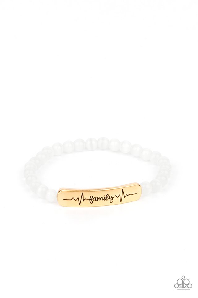 Family is Forever - Gold - Paparazzi Bracelet Image