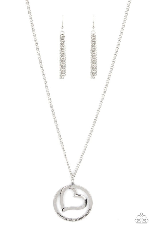 ​Positively Perfect - Silver - Paparazzi Necklace Image