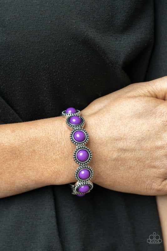 ​Polished Promenade - Purple - Paparazzi Bracelet Image