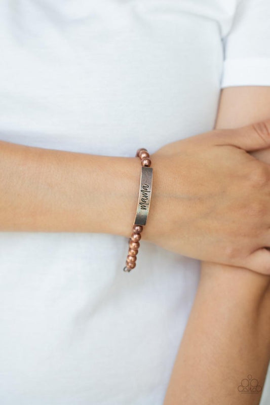 ​Mom Squad - Copper - Paparazzi Bracelet Image