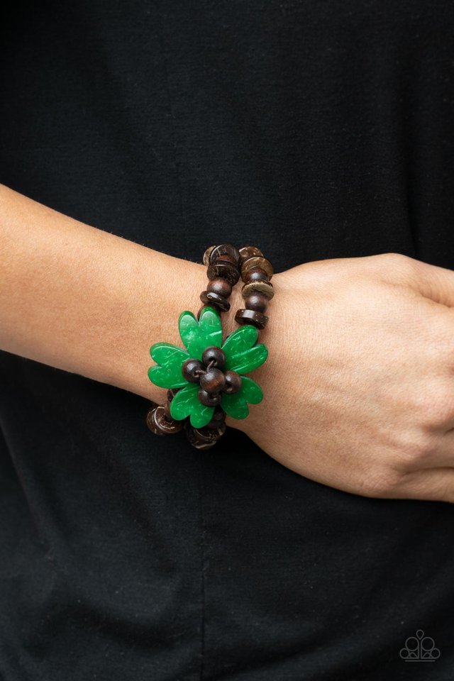 Tropical Flavor - Green - Paparazzi Bracelet Image
