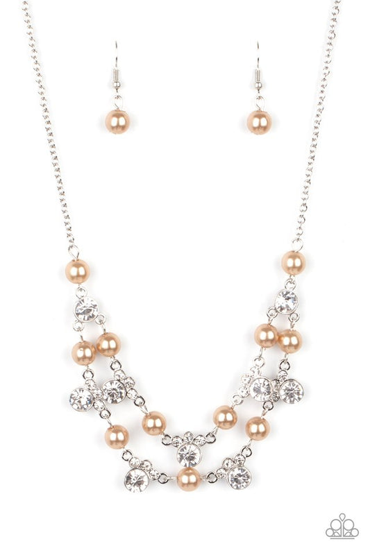 ​Royal Announcement - Brown - Paparazzi Necklace Image