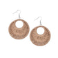 ​Weaving My Web - Brown - Paparazzi Earring Image