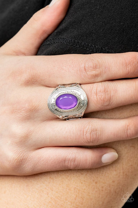 Calm And Classy - Purple - Paparazzi Ring Image