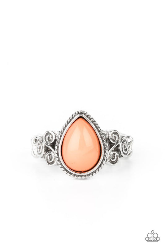 ​Dreamy Droplets - Orange - Paparazzi Ring Image