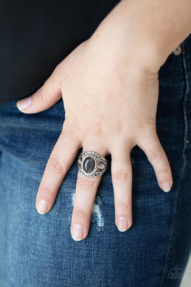 Jubilant Gem - Silver - Paparazzi Ring Image