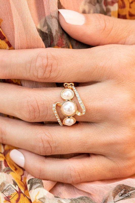 ​Posh Progression - Gold - Paparazzi Ring Image