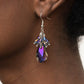 Well Versed in Sparkle - Purple - Paparazzi Earring Image
