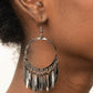 ​Radiant Chimes - Black - Paparazzi Earring Image