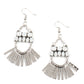 A FLARE For Fierceness - White - Paparazzi Earring Image