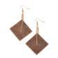 ​Block Party Posh - Copper - Paparazzi Earring Image