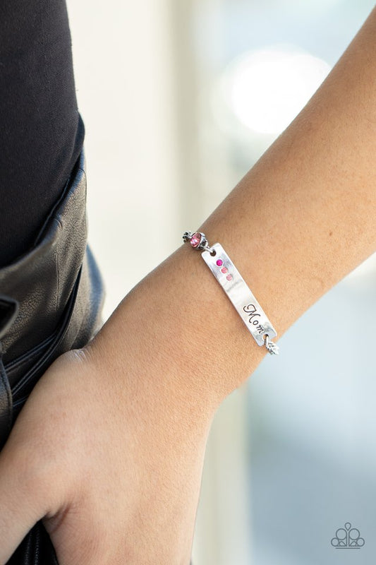 ​Mom Always Knows - Pink - Paparazzi Bracelet Image