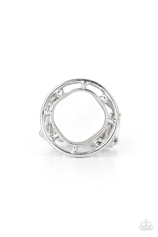 ​Encompassing Pearlescence - White - Paparazzi Ring Image