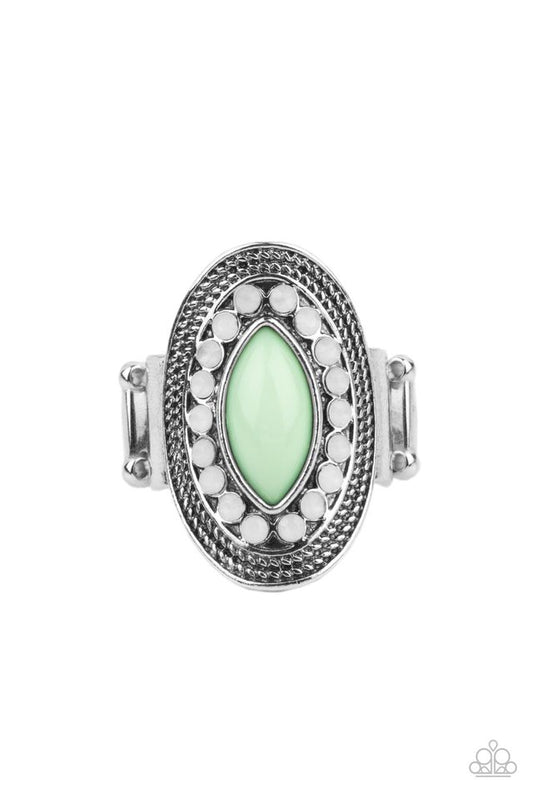 Tea Light Twinkle - Green - Paparazzi Ring Image