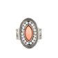 Tea Light Twinkle - Orange - Paparazzi Ring Image