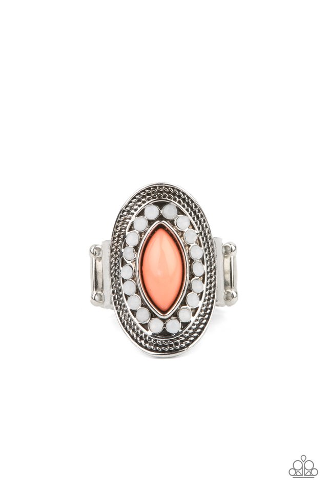 Tea Light Twinkle - Orange - Paparazzi Ring Image