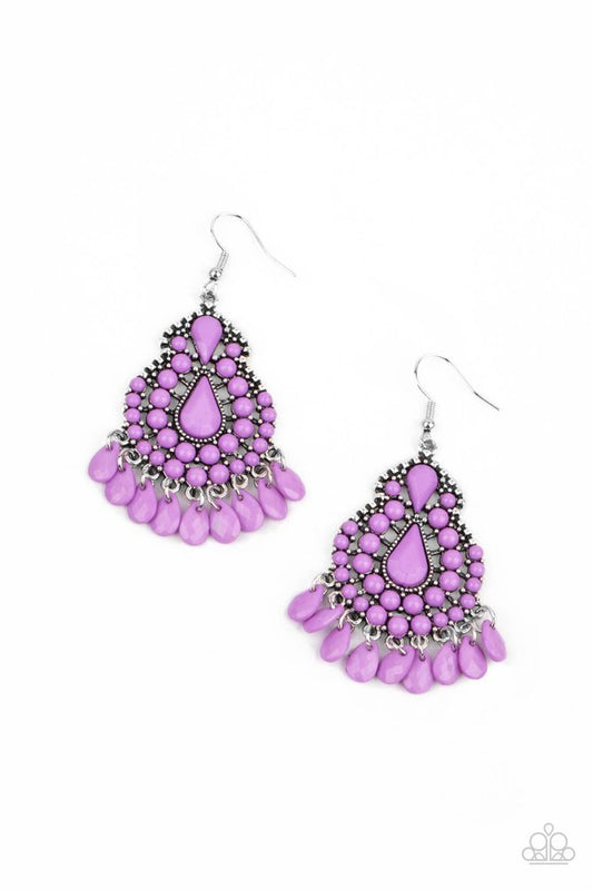 ​Persian Posh - Purple - Paparazzi Earring Image