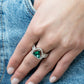 Elevated Engagement - Green - Paparazzi Ring Image