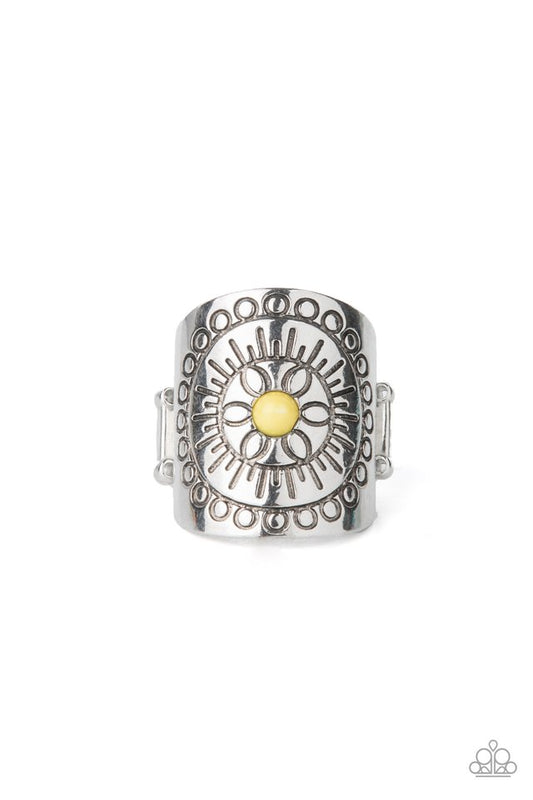 ​Radiating Whimsy - Yellow - Paparazzi Ring Image