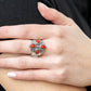 ​Badlands Bouquet - Red - Paparazzi Ring Image