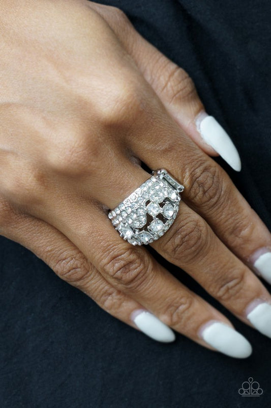 Imperial Incandescence - White - Paparazzi Ring Image