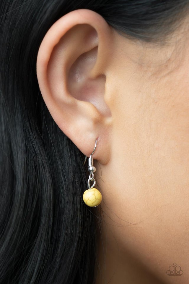 Sunburst Rustica - Yellow - Paparazzi Necklace Image