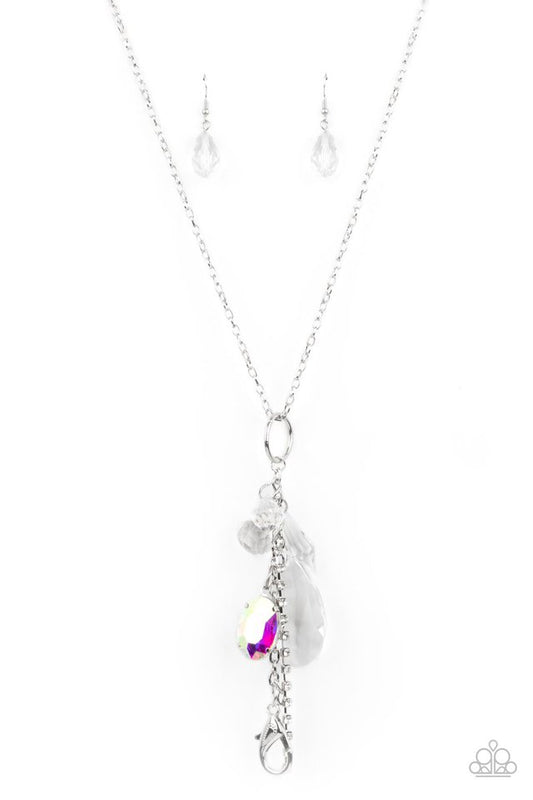 ​On The Basis Of Baubles - White - Paparazzi Necklace Image