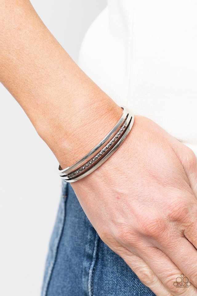 A Point Of Pride - Silver - Paparazzi Bracelet Image