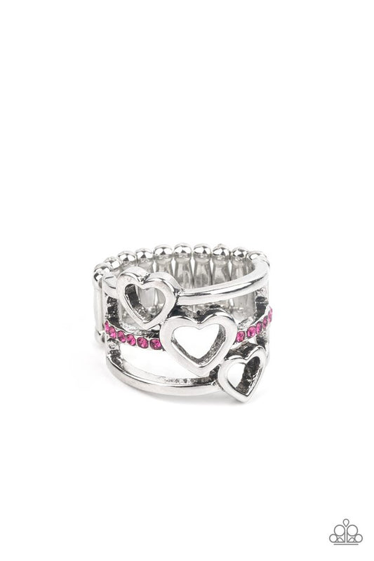 Give Me AMOR - Pink - Paparazzi Ring Image